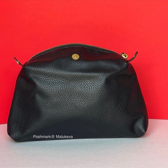 3pcs! Steve Madden Bparker Crossbody Purse Handbag color Black with Twilly scarf - Picture 10 of 14